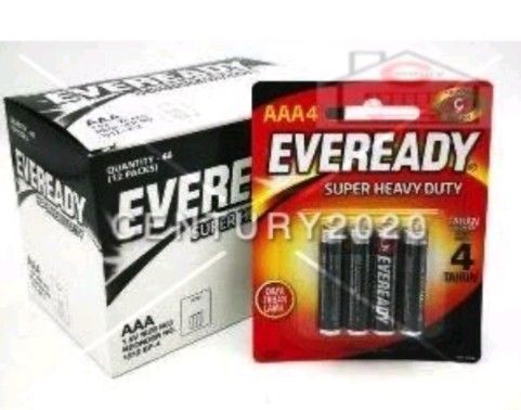 Battery - AAA (Eveready) packing: 4pcs/pkt (12pkt/box)