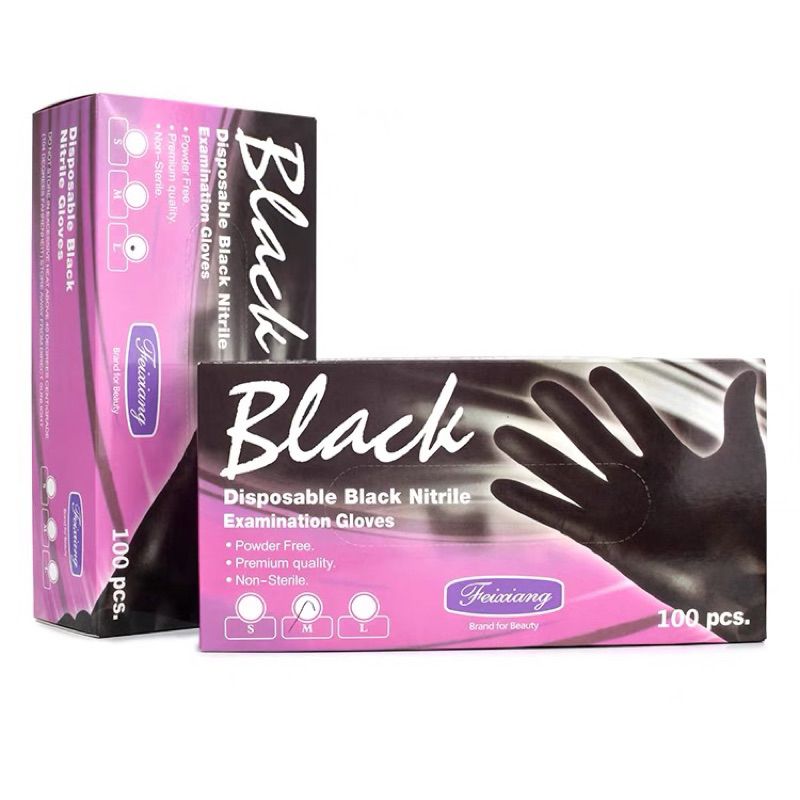 Examination Gloves 50pcs - Black