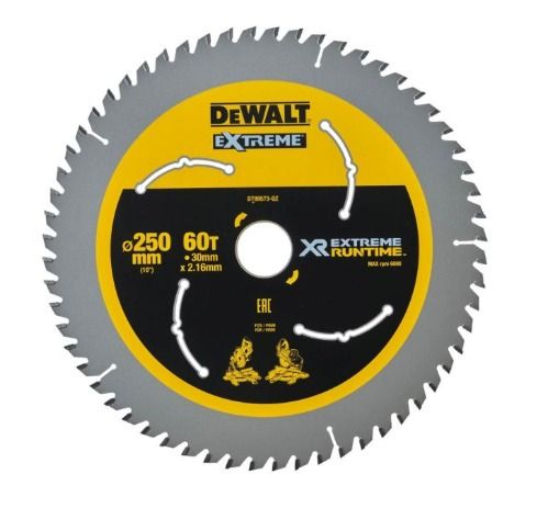 Dewalt XR 250mm x 30mm 60T CSB