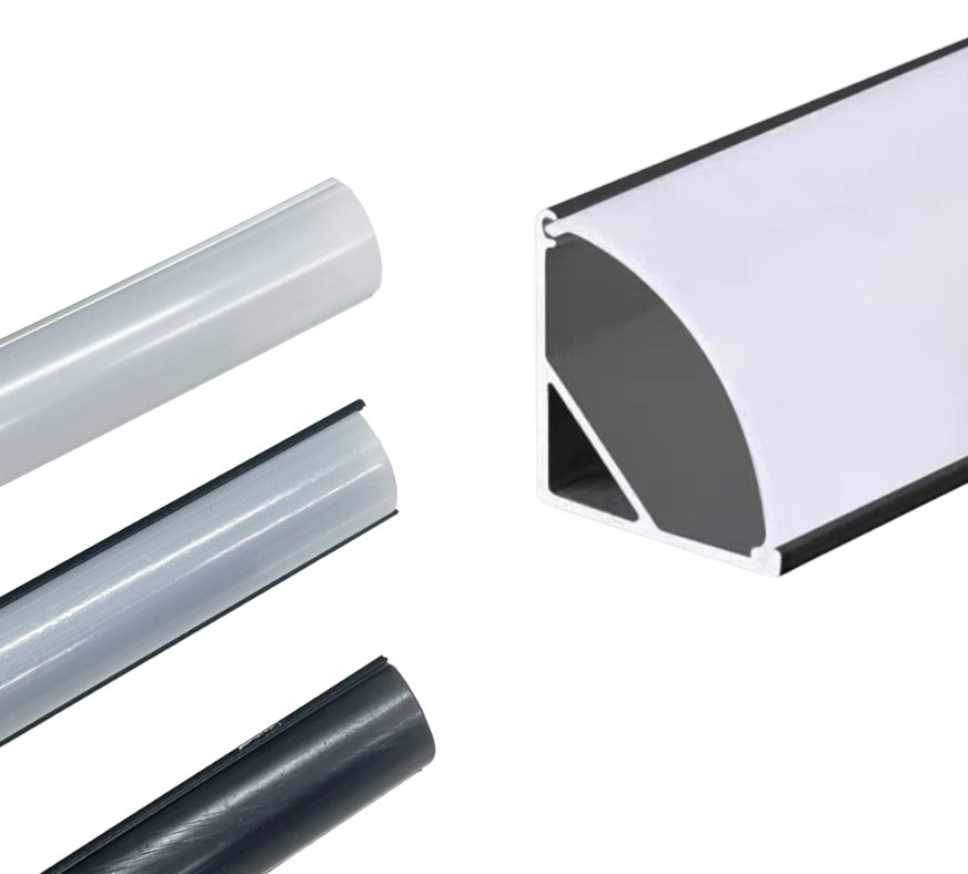 CM LED STRIP ALUMINIUM PROFILE CASING - SURFACE 45° (3 METER)