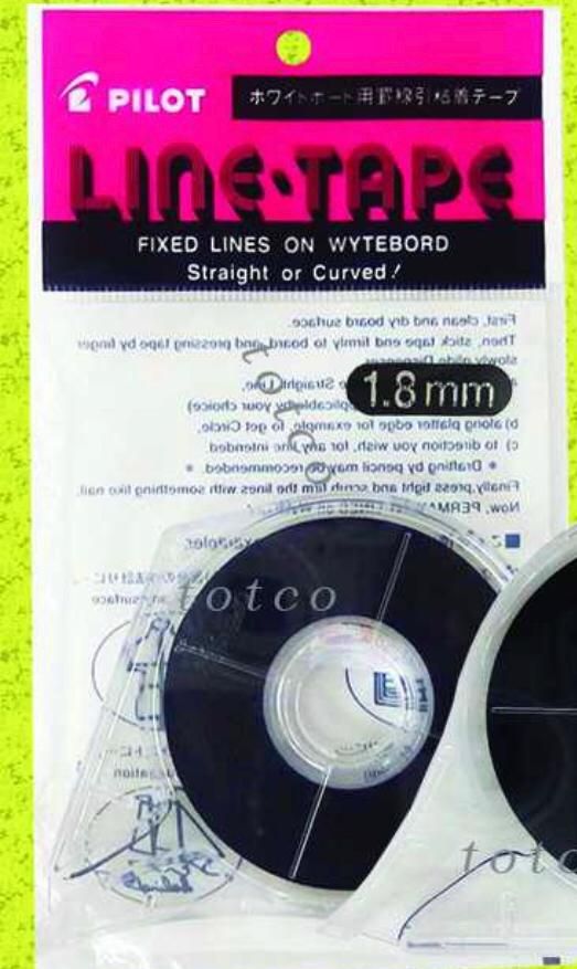 Pilot Whiteboard Line Tape 1.8mm Black