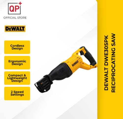 DEWALT RECIPROCATING SAW HEAVY DUTY DWE305PK 1100W 2800SPM l GERGAJI l 锯-DWE305PK