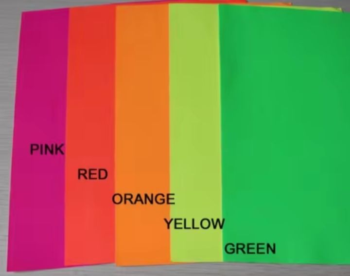 A4 Fluoresent Sticker - 10 pcs/ pack