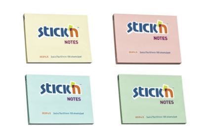 Stick'n Hopax 3" X 3" Colour