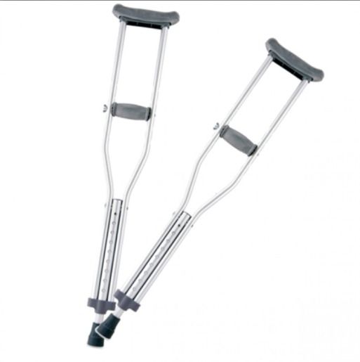 Aluminium Adjustable Axillary Crutches (Pair)