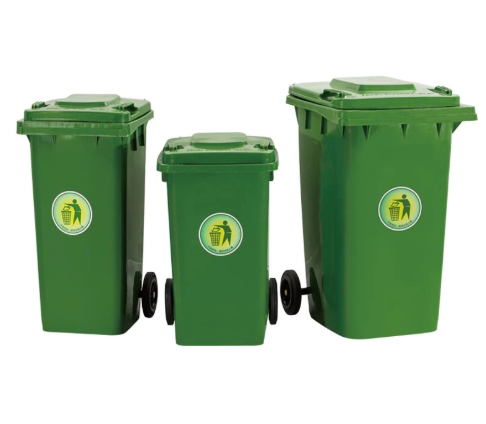 *Heavy Duty Large Garbage Bin with Wheels 120L  Garbage Dustbin Outdoor
