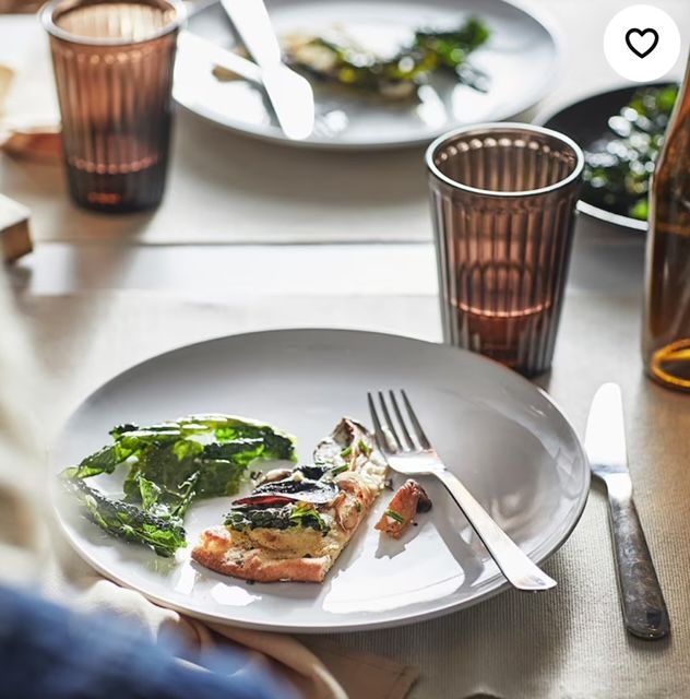 GODMIDDAG Plate, white, 26 cm (4 Plate)