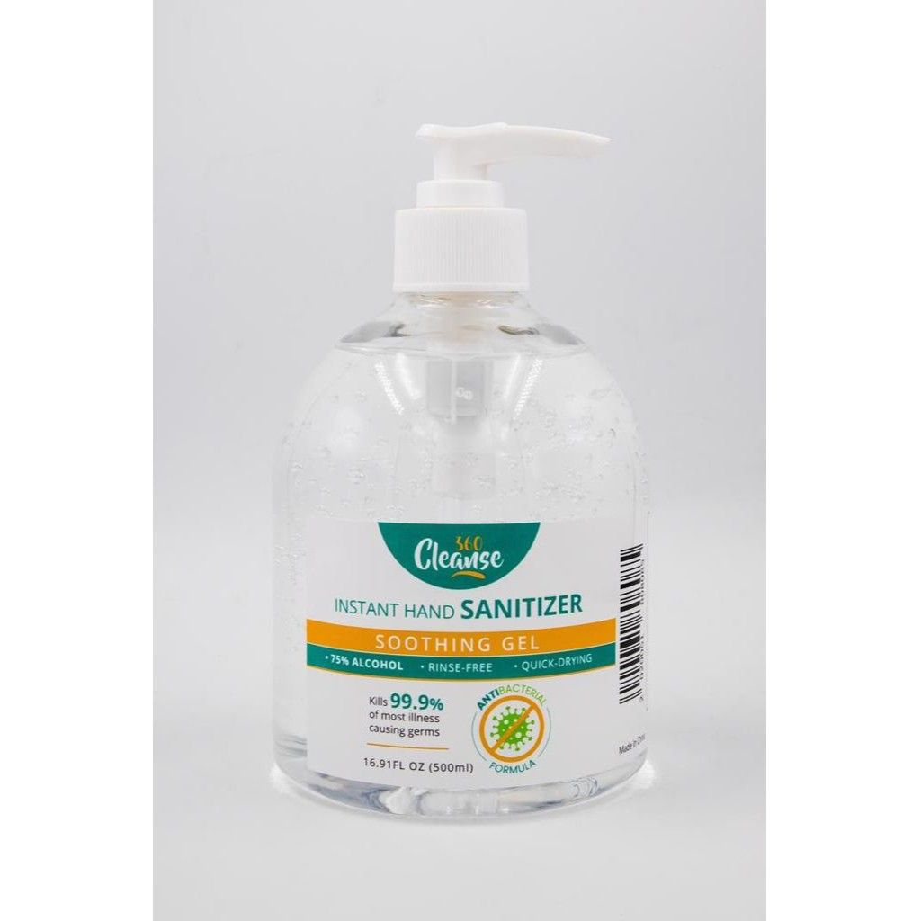 CLEANSE 360 INSTANT HAND SANITIZER SOOTHING GEL 500MM