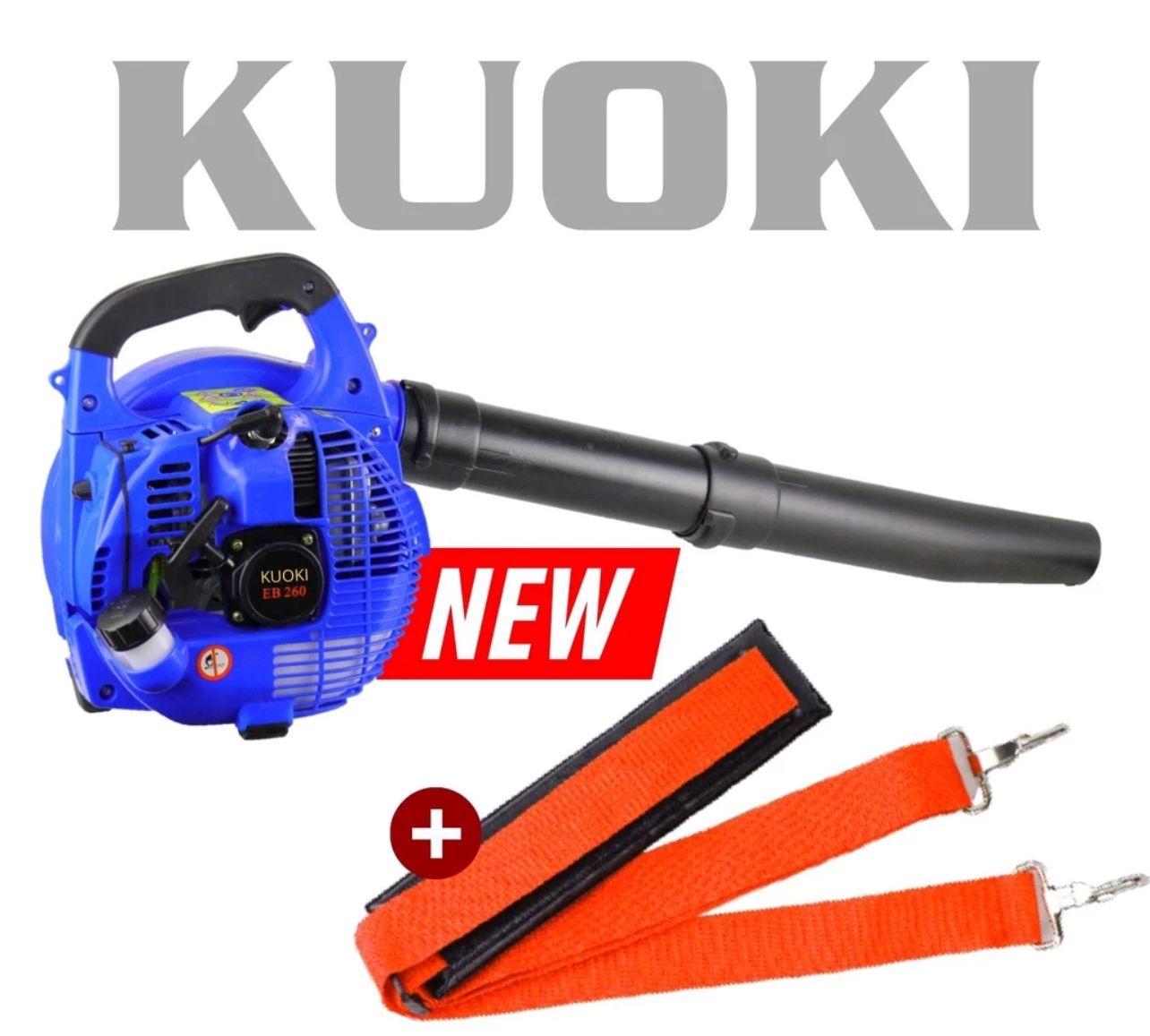 Kuoki Portable One Hand Engine Leaf Blower Petrol Hand Air Blower Powerful Wind Blower Sapu Daun Kering Jalan
