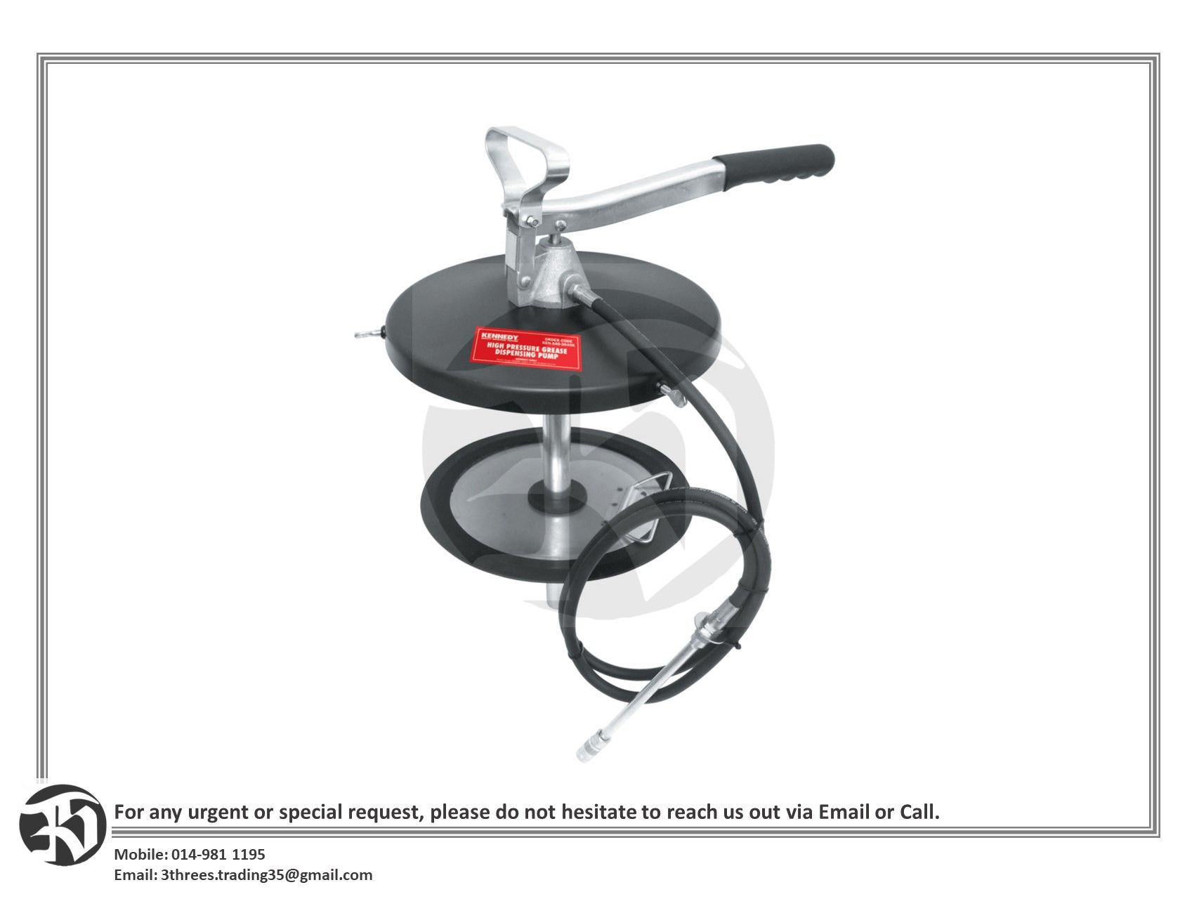 High Pressure Grease Dispensing Pump