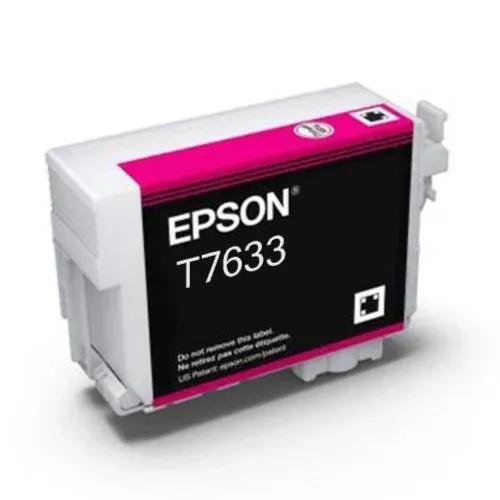 Genuine Malaysia Epson Warranty Epson - Epson T7633 Vivid Magenta SureColor P607 Ink Cartridge C13T763300