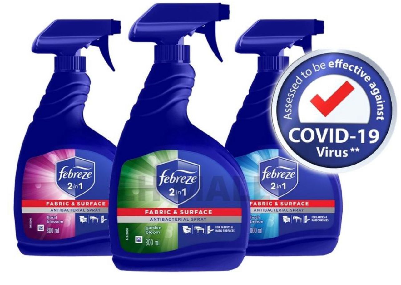 Febreze Antibacterial Disinfectant Spray ( kills up to 99.9% of virus germs antibacterial spray )