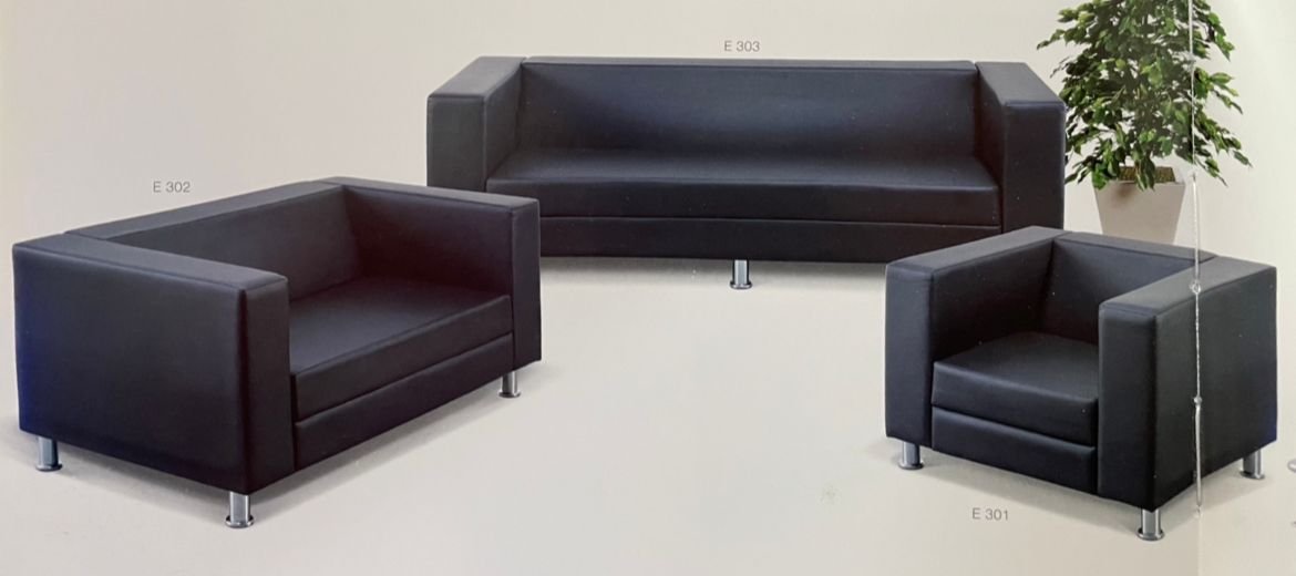 QP Office Visitor Sofa 1+2+3 PU Leather