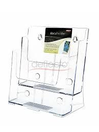 A4 Acrylic Brochure Display Holder Racks Stand 2 Tier