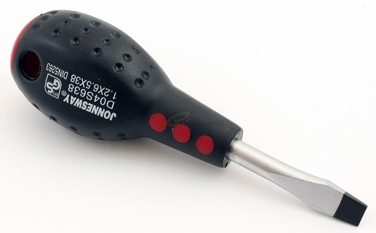 JONNESWAY FULL STAR SCREWDRIVER, SIZE: 6.5 X 38 (1/4" X 1-1/2")