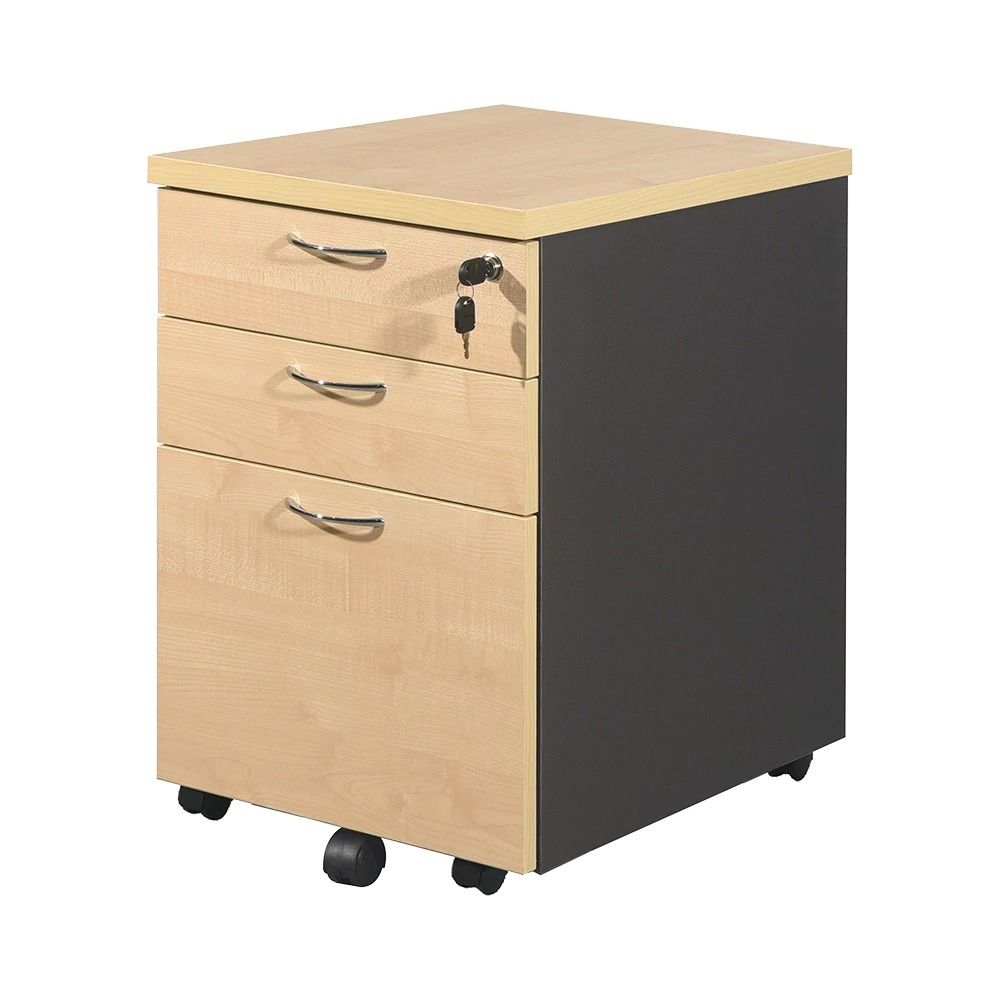 Mobile Pedestal 2 Drawers + 1 Filling (2D1F)