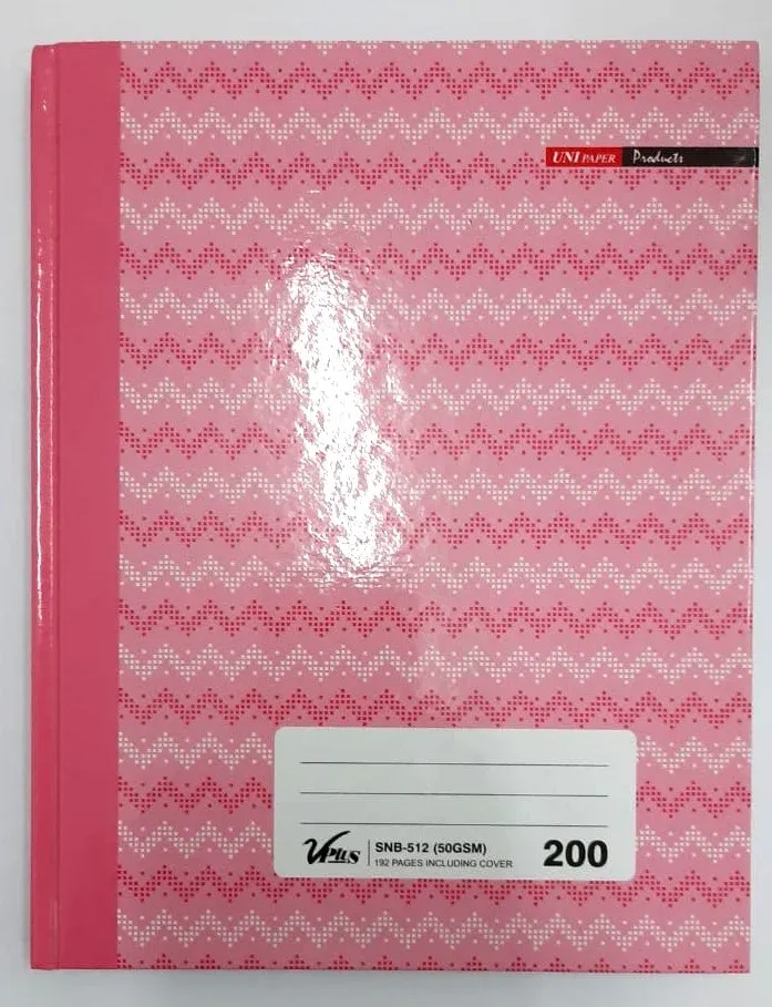 F5 QUARTER HARD COVER BOOK 200PGS 50GSM
