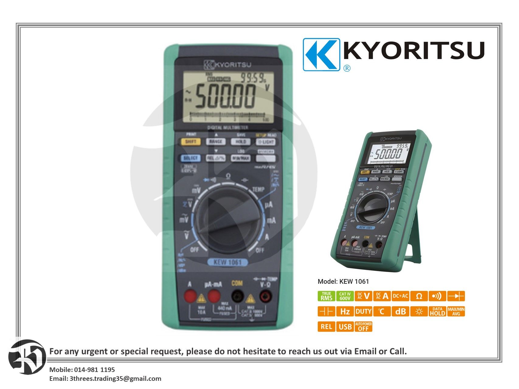 KYORITSU 1061 Digital Multimeter