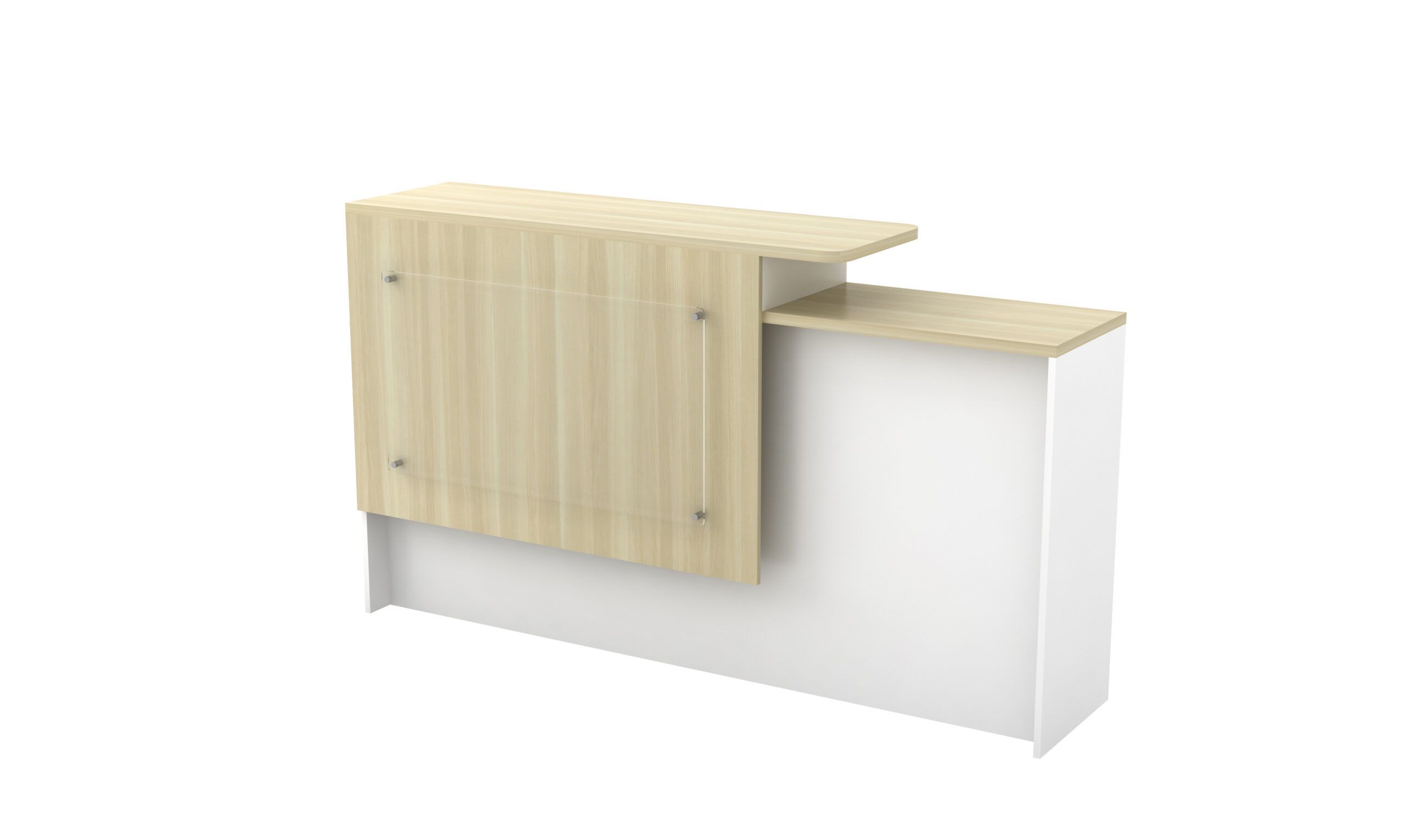 QP RECEPTION COUNTER (L) B-SCT 1500 (1538W X 404D x 1050H)