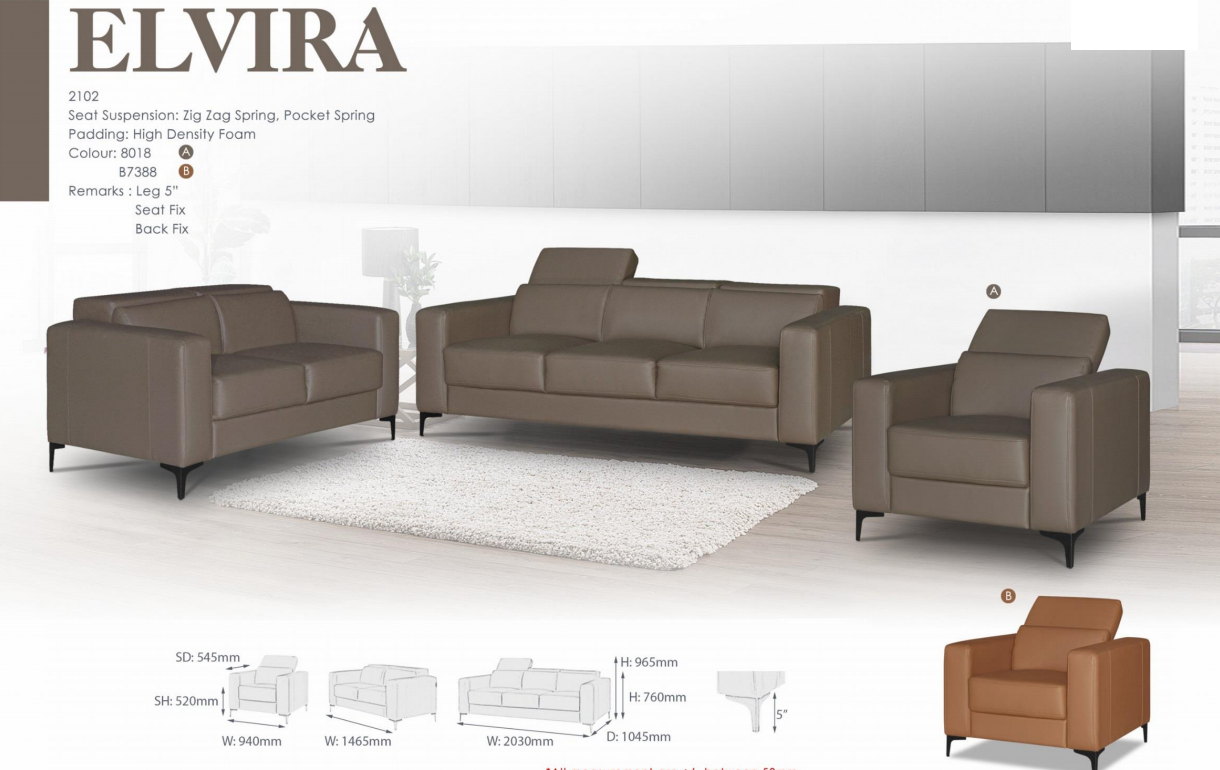 ITA OFFICE SOFA SET - ELVIRA 2102