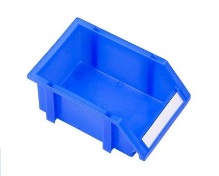TRENY Stackable Plastic Tool Parts Container Box Shelf