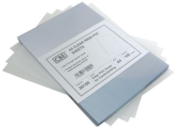 A4 Clear Rigid PVC Sheet