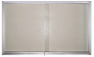 Sliding Glass White Board Sliding Glass Cabinet Size: 3' x 4'