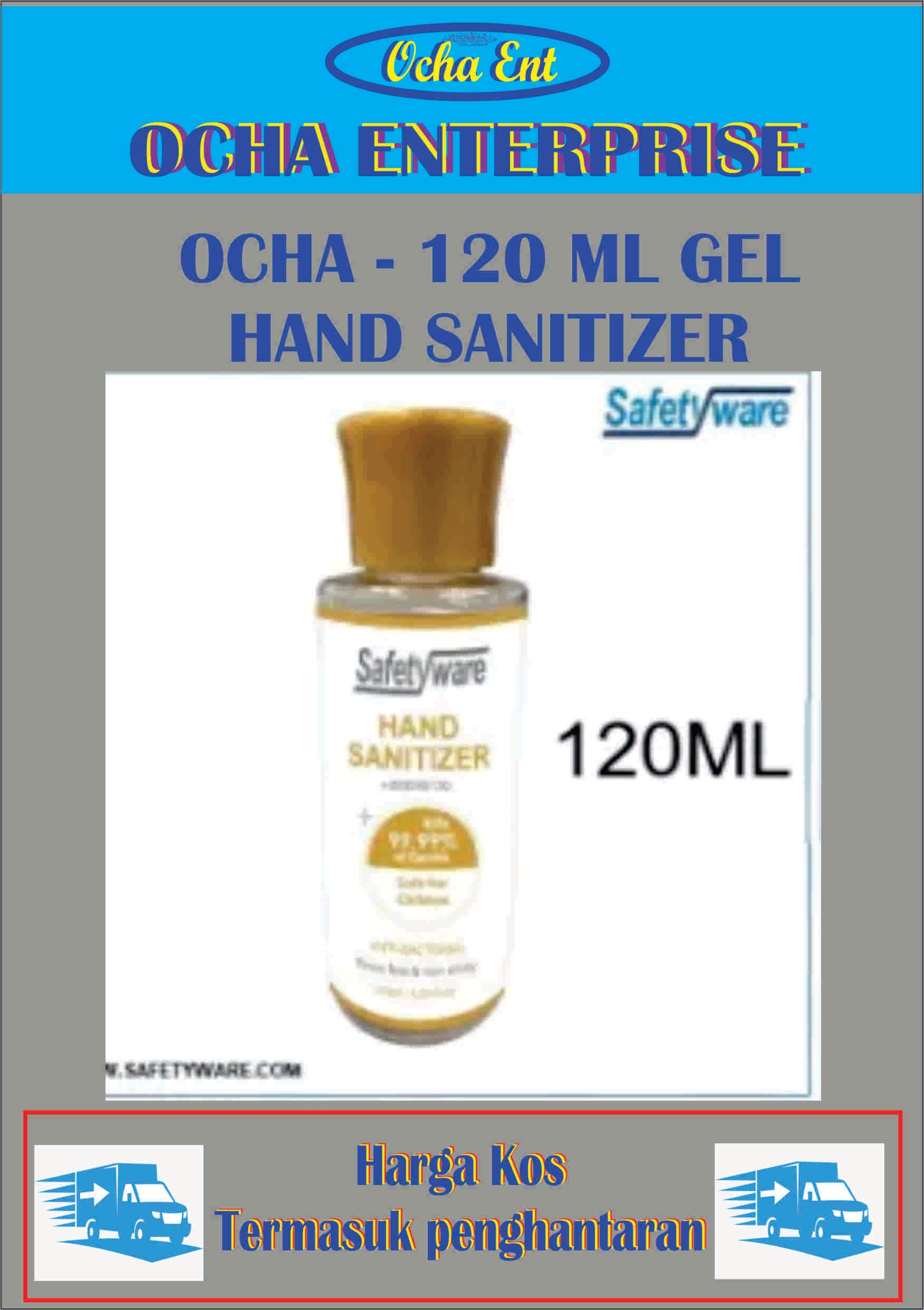 Ocha - Hand Sanitizer 120Ml Safety ware Free Delivery Nation Wide