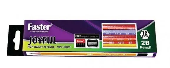 FASTER JOYFUL 2B PENCIL WP-F-3903S 6BOX/PKT