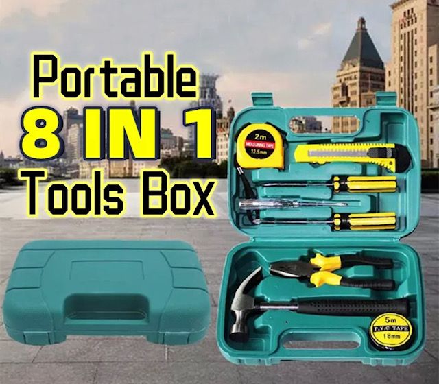 QS 8 In 1 Hardware Toolbox Set