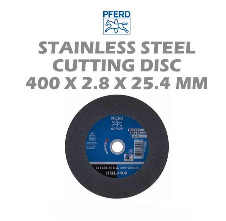 PFERD STAINLESS STEEL CUTTING DISC 400MM X 2.8MM