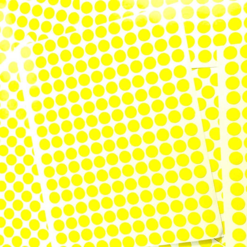 Sticky Coloured Dots Yellow