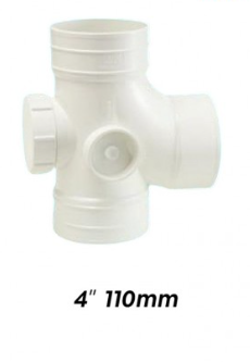 ATKC UPVC Fittings Equal Single Branch 4" (110MM)