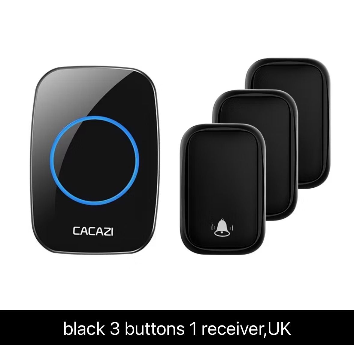 wireless doorbell EU UK plug (3 buttons 1 receiver)