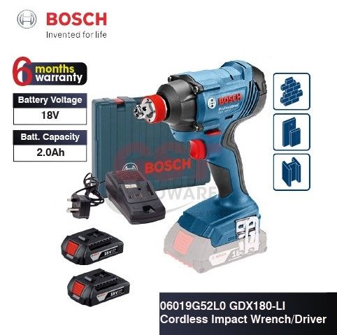 BOSCH GDX 180-LI CORDLESS IMPACT WRENCH