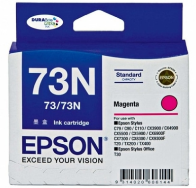 Genuine Malaysia Epson Warranty - EPSON 73N MAGENTA INK C13T105390
