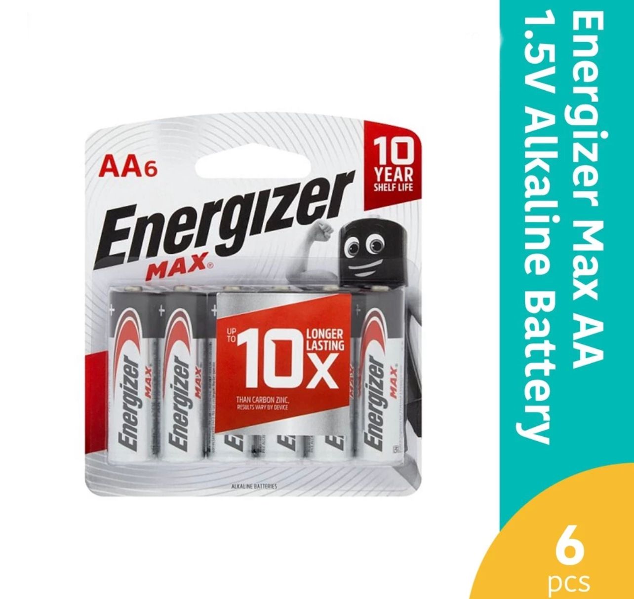 Energizer Max AA & AAA Alkaline Batteries 6pcs