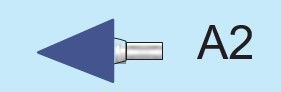Temo 25*32*6mm Type A2 Vitrified CBN Mounted Point for Stainless Steel - 10pcs/pk