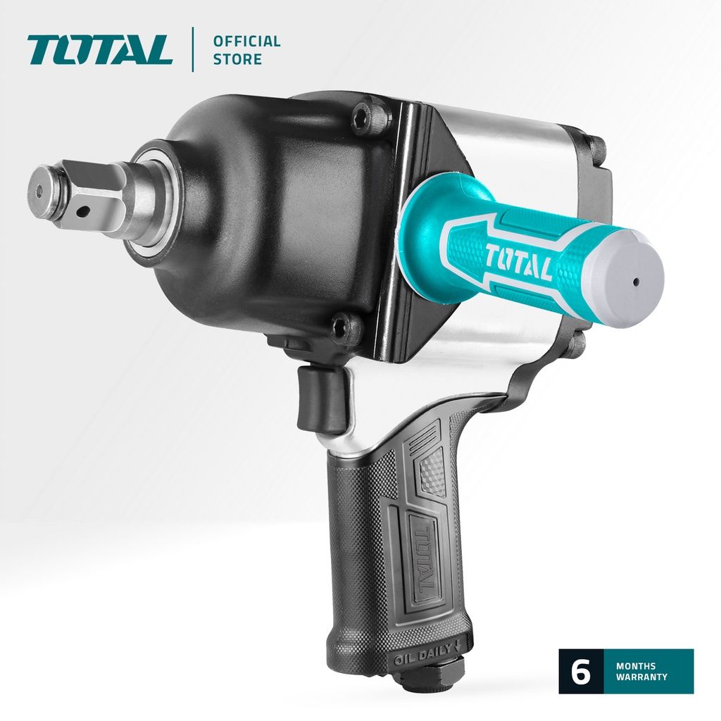 TOTAL TAT40342 3/4? AIR IMPACT WRENCH (TWIN HAMMER IMPACT MECHANISM WITH UNIVERSAL CONNECTOR.)
