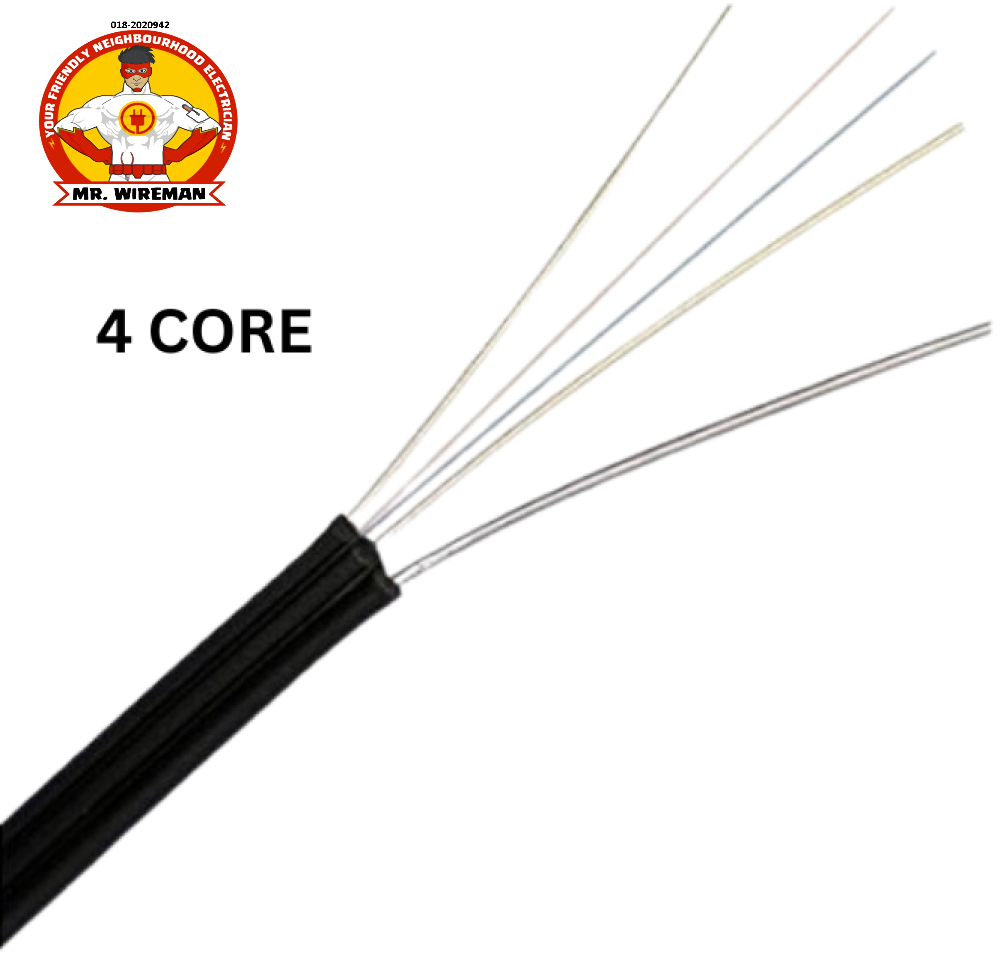 Fiber Home GJYXCH OUTDOOR SELF-SUPPORT FTTH FIBER OPTIC DROP CABLE OFC501 4/6 CORE 2000M