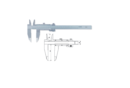 Temo 0-1000mm Knife-Edge Jaw Vernier Caliper