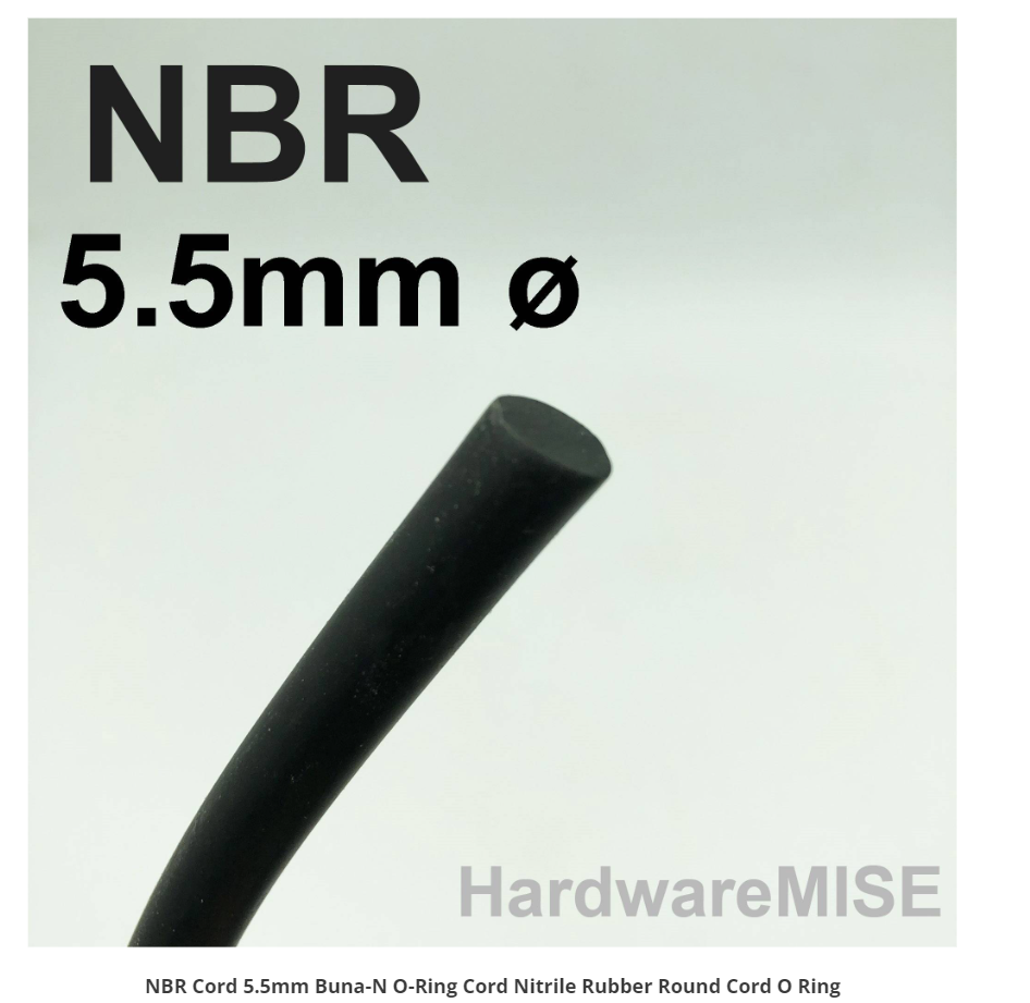 NBR CORD 5.5MM BUNA-NO-RING CORD NITRILE RUBBER ROUND CORD ORING