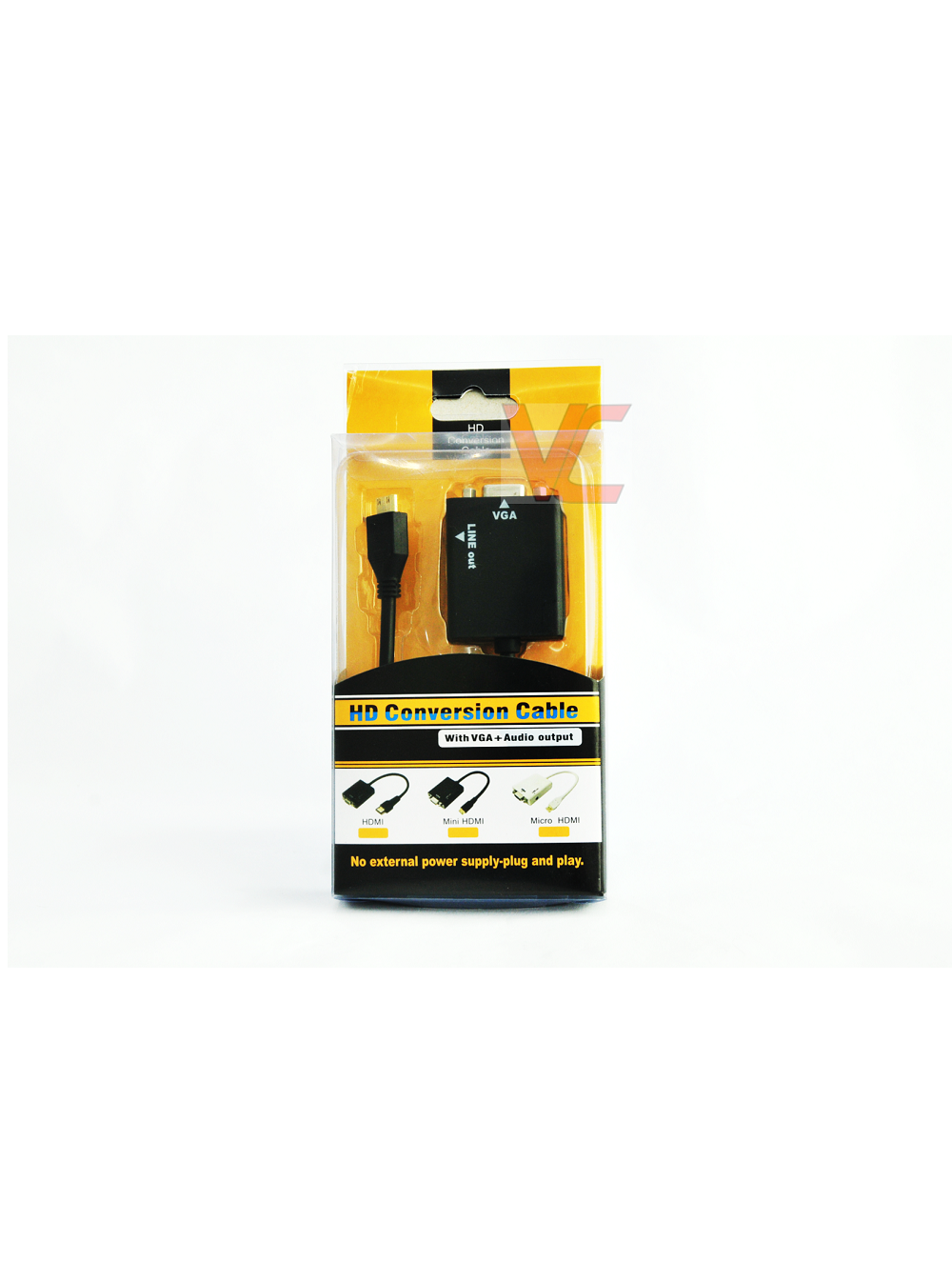 OCHA HDMI CABLE TO VGA WITH AUDIO ( CODE: CO089) - FREE DELIVERY SEMENANJUNG