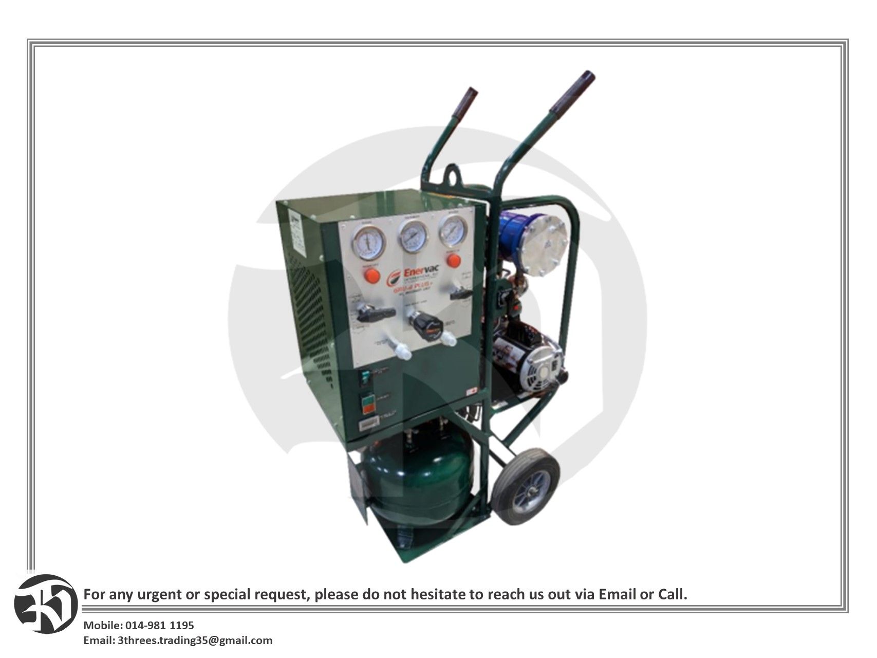 Enervac SF6 Gas Recovery Unit GRU-4 Plus (PRE ORDER 10-15 WEEKS)