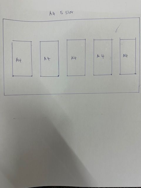 Acrylic Board A4 5 Slot