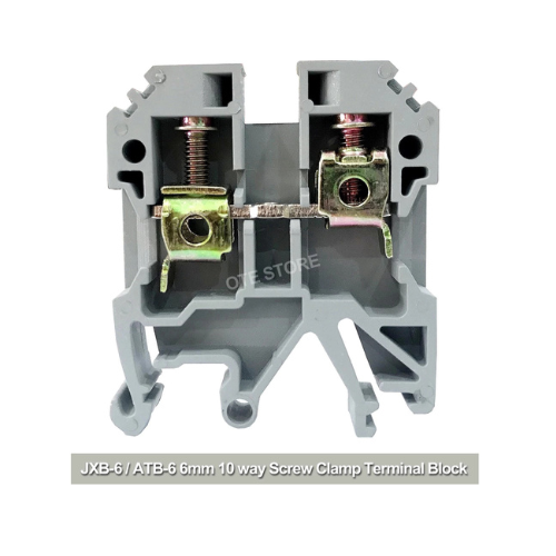 ATB-6-10 6mm 10 Way Screw Clamp Terminal Block