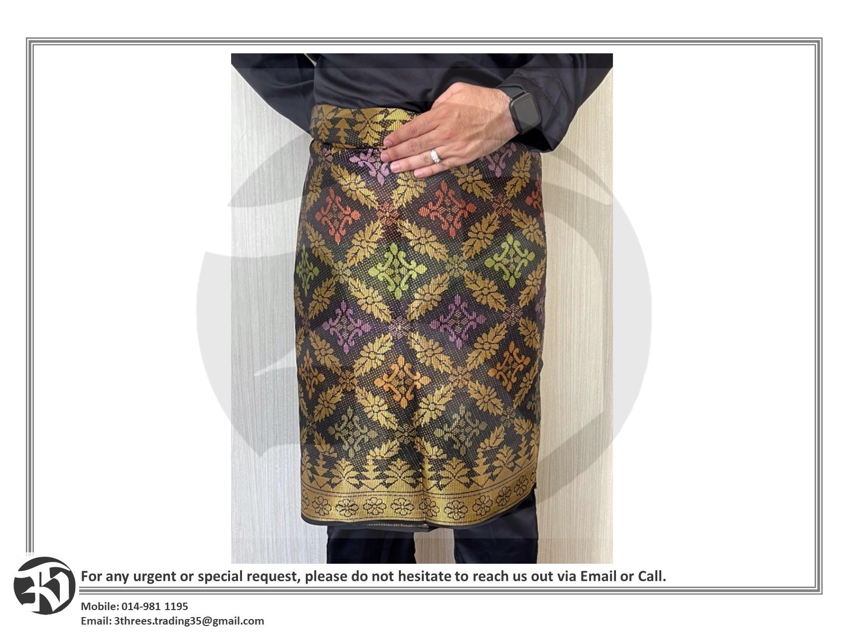 SAMPIN DATO' PREMIUM HANDMADE SONGKET TENUN