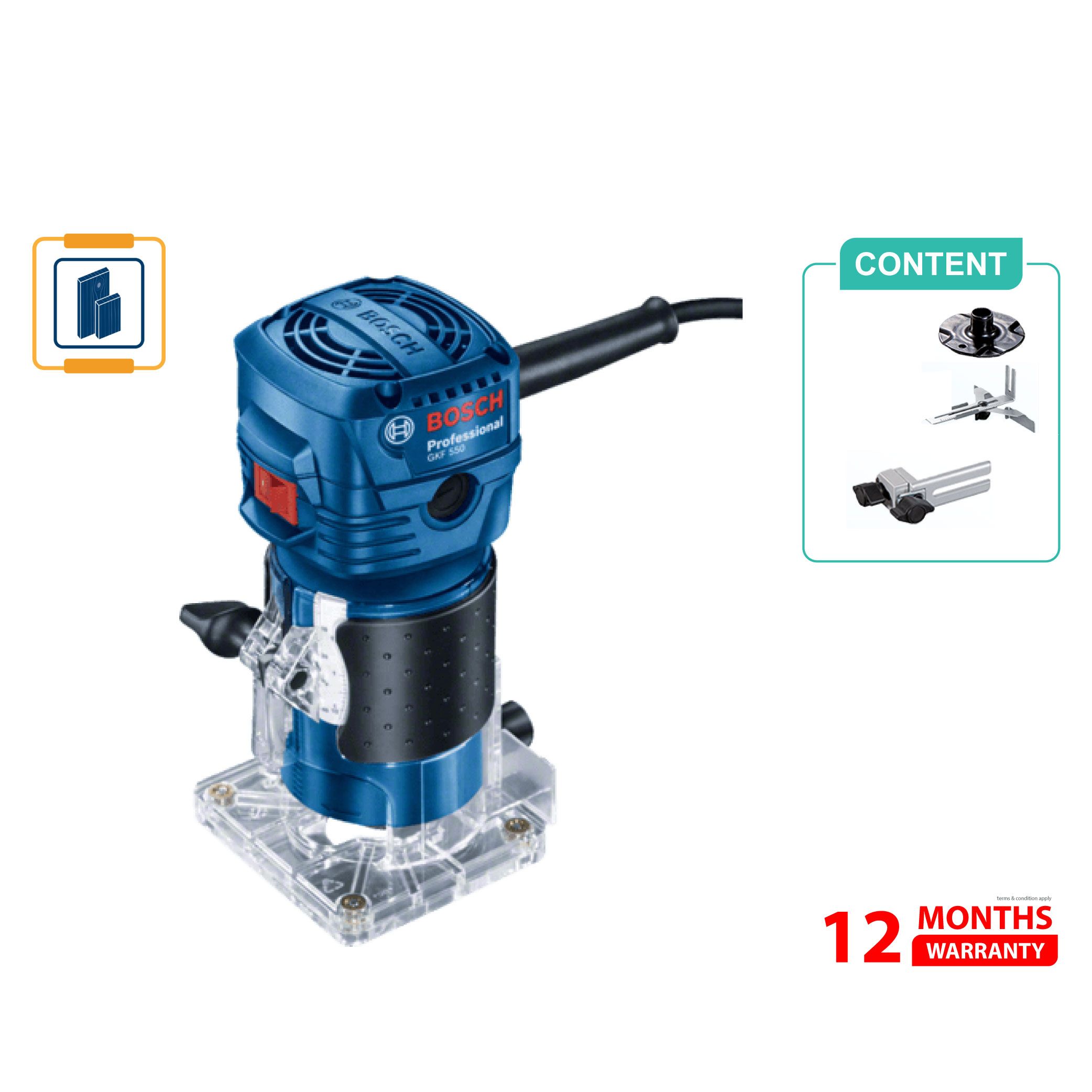 BOSCH GKF 550 Palm Router - 06016A00L0