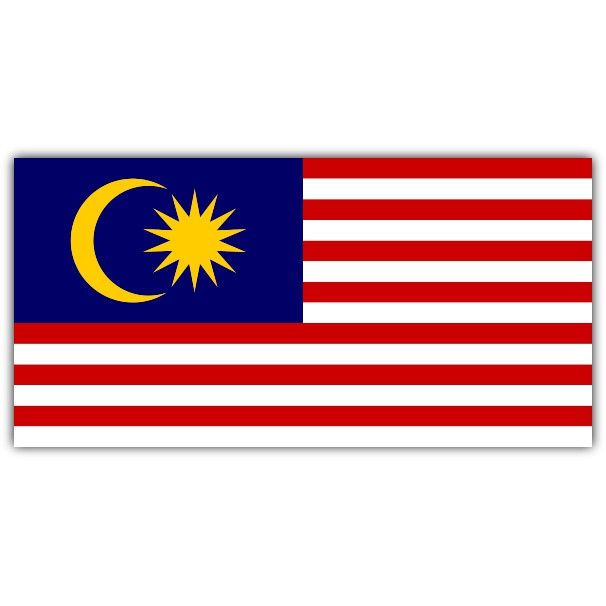 QP MALAYSIA FLAG 3' X 6' F1505 (POLYMESH COTTON)