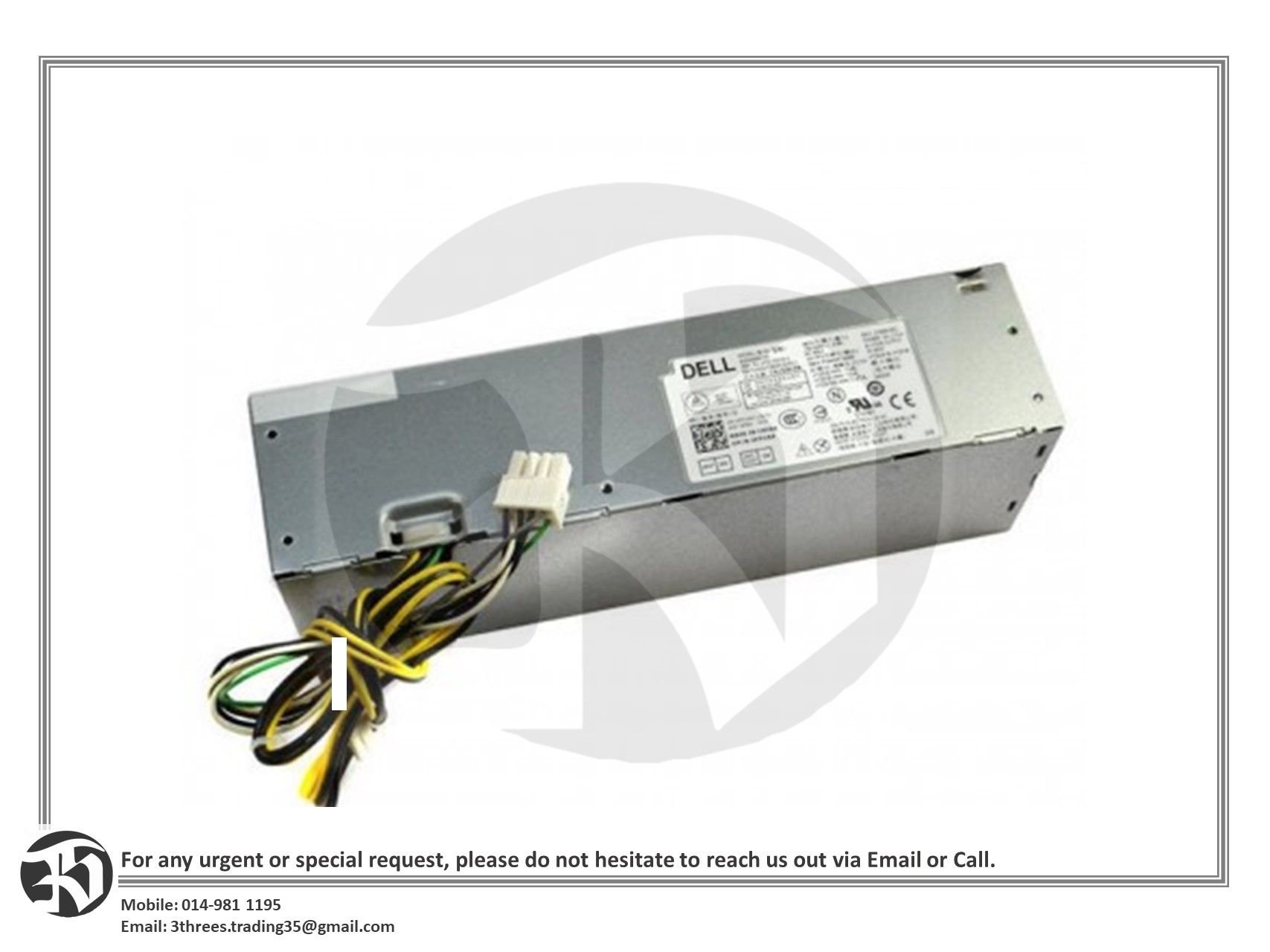 Dell Optiplex 3020/7020/9020 Power Supply 255W